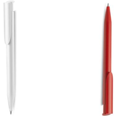 Imagem de Caneta Esferográfica Retrátil Executiva, Metal e Plástico, Escrita Azul, Acabamento Fosco, Grip Metálico, 0.7mm, Corpo Cilíndrico, para Escrita Geral, 14cm (Cinza e Laranja)