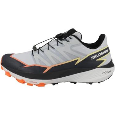 Imagem de Salomon Thundercross Gore-tex masculino, Heather/India Ink/Laranja choque, 42