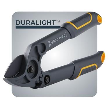 Imagem de Woodland Tools Copa leve de bigorna Duralight de 40,6 cm - Ferramenta de jardinagem para cortar crescimento morto e seco com design de engrenagem otimizado