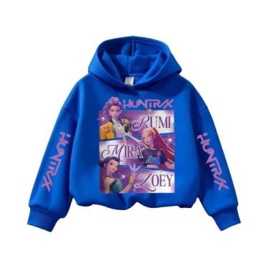 Imagem de Moletom Teenage KPop Demon Hunters Y2K De Manga Comprida, Roupa Casual