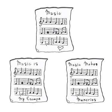 Imagem de Conjunto de 4 peças de broches de guitarra elétrica, broches de instrumento musical, esmaltados, broches de guitarra, emblemas, alfinetes, para camisola, casaco, jaqueta, mochilas, Large, Liga de aço