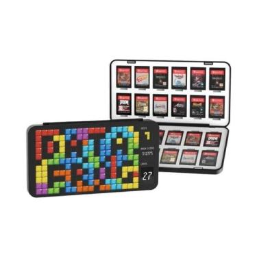 Imagem de Estojo Para Cartões De Jogo 24 Em 1 Para Nintendo Switch OLED, Caixa D