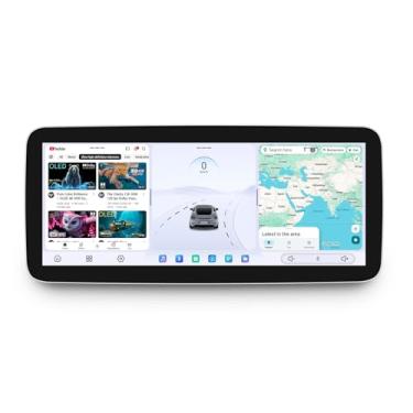 Imagem de JOYING Rádio automotivo para Honda Civic 2016-2021, tela sensível ao toque QLED de 12,3 polegadas, Android 13, estéreo, 12 GB + 256 GB, Plug and Play com carplay sem fio e Android Auto, AM/FM, GPS (B