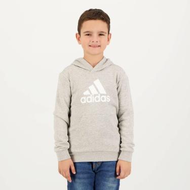 Imagem de Moletom Adidas Big Logo Juvenil Cinza-Unissex