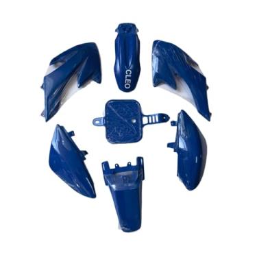 Imagem de Conjunto de kit de trabalho de carenagem de para-lama de plástico da Cleo, kit de para-lama de corpo de plástico 7 peças para minicónicas chinesas CRF50CLEO azul AH50