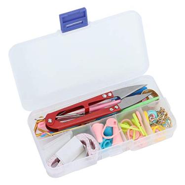 Imagem de Conjunto de ferramentas de tricô Premium Durável Kit completo de artesanato DIY com agulhas Ganchos de crochê Fita métrica Acessórios de costura para amantes de tricô Iniciantes