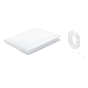 Imagem de Ioensy Película adesiva transparente para proteção de vidros automotivos, ideal para janelas quebradas.