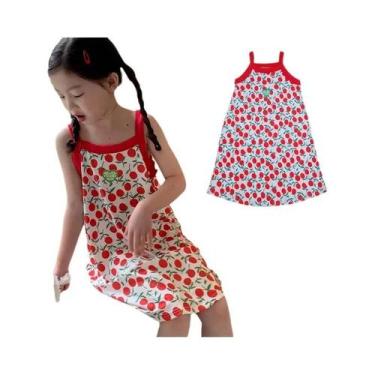 Imagem de Vestido De Pijama Infantil Com Estampa De Desenho Animado Para Meninas