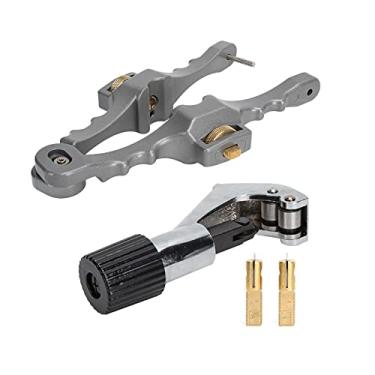 Imagem de Cortador de cabos Combinação horizontal longitudinal Faca de decapagem Ferramentas de corte de tubos de metal fino Lâminas ajustáveis ​​duráveis ​​de liga de alumínio para tubos