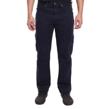 Imagem de Calça de Sarja R7Jeans Masculina Modelo Cargo 100% Algodão-Masculino