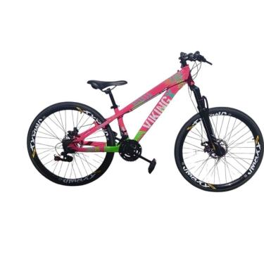 Imagem de Bicicleta 26 VikingX Tuff25 21v Indexada  Freeride Disco Mecânico Hidraulico Pneu Slick 1.50-Unissex