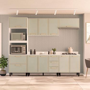 Imagem de Cozinha Modulada 5 Pecas com Tampo Amara Politorno Moveis