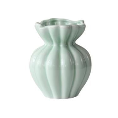 Imagem de Vasos de flores Vasos para flores de capim-dos-pampas para cozinha, sala estar, quarto, escritório, prateleira ou centro mesa Vaso de cerâmica