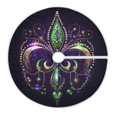 Imagem de ATTX Saia para árvore de carnaval de 90 cm – decoração festiva para festas de ano novo e carnaval #159