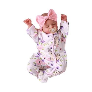 Imagem de Boneca Reborn De 18 Polegadas Pintada À Mão NPK Rosalie, Realista Com 