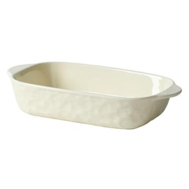 Imagem de Caçarola de cerâmica colorida sólida panela de cabo duplo uso doméstico forno seguro para micro-ondas assar arroz assado café da manhã cozinha (amarelo)