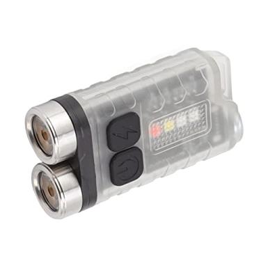 Imagem de Aoresac Mini Lanterna Recarregável Com Chaveiro, 900LM Magnético Portátil à Prova D'água IP65 Aviso de Luz Lateral Com Luz Roxa UV Detecção de Notas, Vermelha SOS, Tipo C e (Branca)