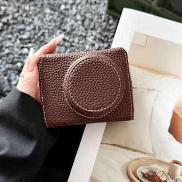 Imagem de Vroomoto Capa protetora para câmera portátil, estilo retrô, bolsa de transporte com alça de ombro inferior de abertura para câmera ZV1F ZV 1M2