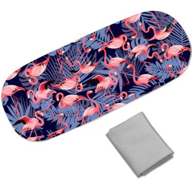 Imagem de CREATCABIN Estojo de couro para óculos de sol, capa rígida para óculos, porta-óculos, portátil, viagem, bolsa de armazenamento de óculos, capa protetora, pano de limpeza, presente para mulheres e