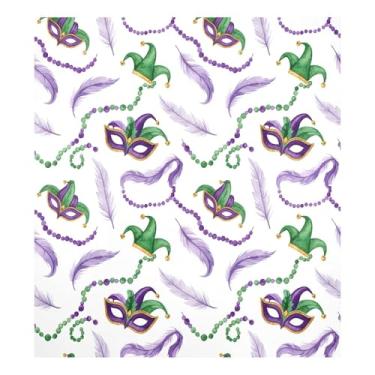 Imagem de Blueangle Máscara de carnaval para máquina de lavar louça, capa frontal para lava-louças, adesivos de eletrodomésticos, adesivos de eletrodomésticos, adesivo magnético decorativo de 58,4 cm C x 66 cm