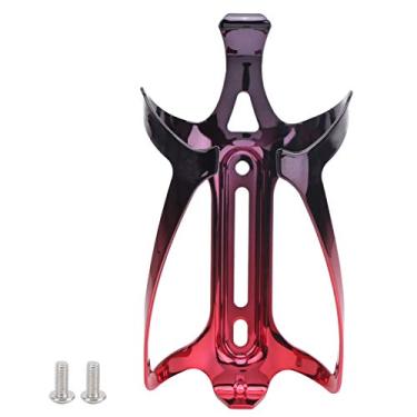 Imagem de SIWOTED Liga de Alumínio Mountain Bike Suporte para Garrafa de Água Gaiola Suporte de Retenção Segura (Preto Vermelho)