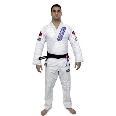 Imagem de Kimono Jiu Jitsu Masculino 100% Algodão Trançado Branco | Raptor Born-Masculino