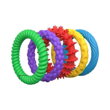 Imagem de Pulseira Sensorial Para Crianças EDC, Anel Antiestresse, Brinquedo Par