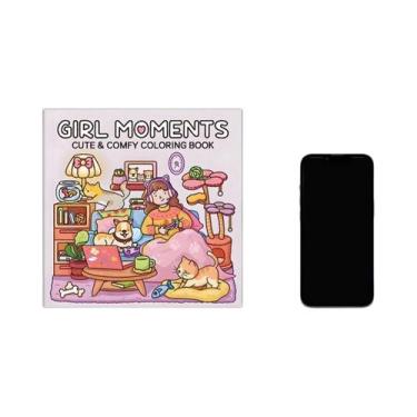 Imagem de Livro De Colorir Para Adultos: Momentos De Meninas, Atividades Diárias
