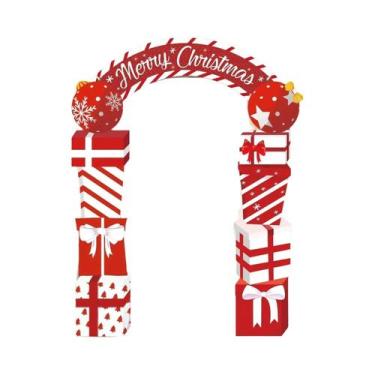 Imagem de Banner De Porta Feliz Natal 3 Peças Decoração Suspensa De Natal Placa 