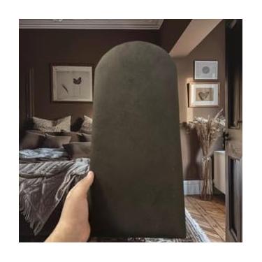 Imagem de KIT COMPLETO CABECEIRA NUVEM ESTOFADA ADESIVA MODULAR PARA CAMA SOLTEIRO CASAL QUEEN KING L (Marrom,CAMA EXTRA 15 unidades)