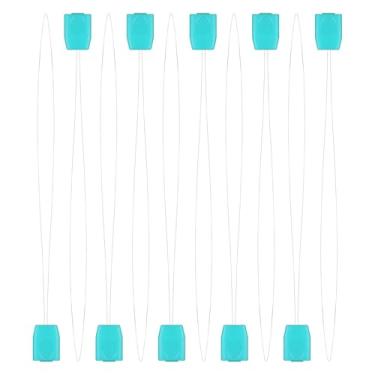 Imagem de 10 peças de passador de agulha de perfuração, 19 cm de comprimento, ferramenta de rosqueamento de fio de costura para artesanato faça você mesmo, costura bordada, acessórios de ponto cruz