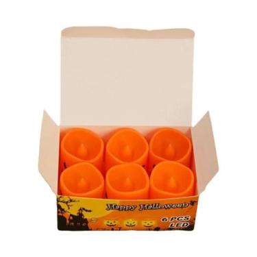 Imagem de Lanterna De Abóbora De Halloween Para Crianças, Luz De Vela Com Rosto 