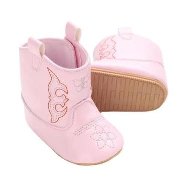 Imagem de Botas De Bebê Retrô Fofas De PU, Sapatos Casuais Bordados E Estampados