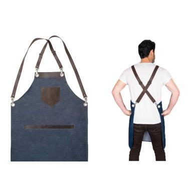 Imagem de Avental Jeans Profissional Restaurante Bar Salao Barbearia 10un