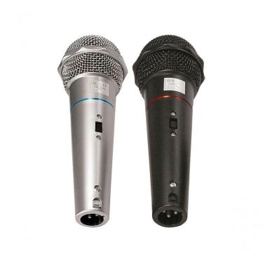 Imagem de Microfone Csr-505 Duplo Com Fio 1 Preto E 1 Prata
