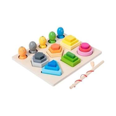 Imagem de Quebra-Cabeça De Correspondência De Cores Em Madeira Montessori, Brinq