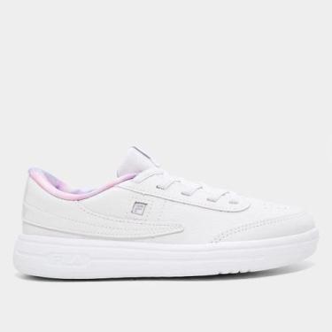 Imagem de Tênis Infantil Fila 88, Branco, Rosa claro, 33