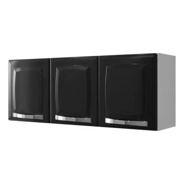 Imagem de Armário Aéreo Multiuso Aço 3 Porsts Cozinha Lavanderia Rose 105cm