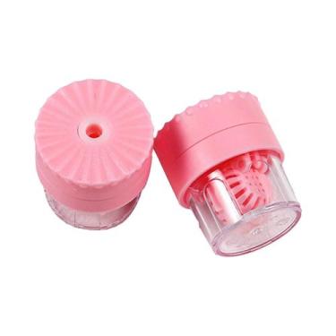 Imagem de Estojo Portátil Giratório Para Limpeza De Lentes De Contato, Suporte D