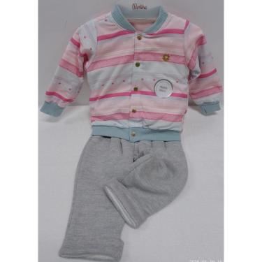 Imagem de Conjunto Bebê Menina Paraiso C/ Jaqueta Dupla Inverno 14652-Feminino
