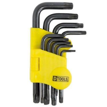 Imagem de Jogo Chave (tipo Torx) com Suporte 9 Peças - Dtools