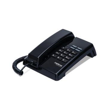 Imagem de Telefone Fixo Com Fio Intelbras Tc50 Premium Preto Com Funções Flash Redial Pause E Mute