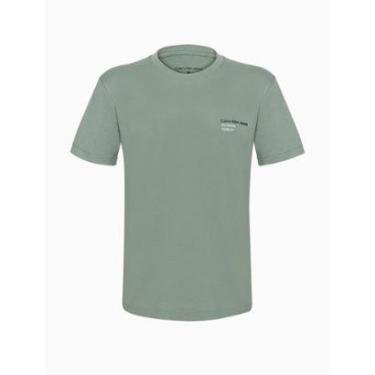 Imagem de Camiseta Menino Calvin klein Boy 1978 Address Verde Estonado-Masculino
