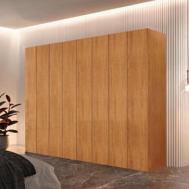 Imagem de Guarda Roupa Casal Atacama MDF 8 Portas 8 Gavetas e 8 Prateleiras Moderna Mobilia