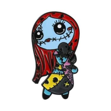 Imagem de Broche De Esmalte De Halloween: Sally, Jack Skellington, Oogie Boogie 