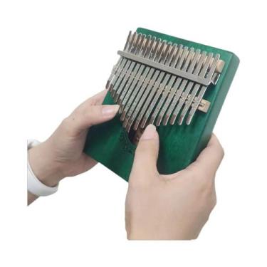 Imagem de Piano De Dedo Kalimba De Madeira Sapele Com 17 Teclas, Portátil, Ideal