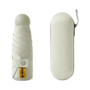 Imagem de Guarda-chuva De Bolso Feminino Anti-UV De Dupla Utilização Com Proteçã