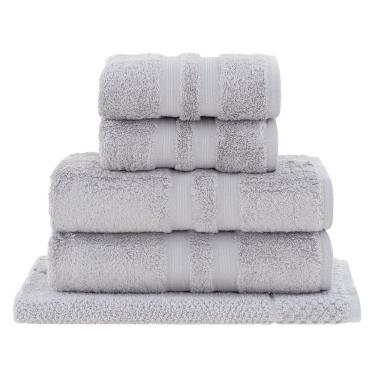 Imagem de Jogo Toalhas Banho Buddemeyer 5p Algodão Egípcio Cinza 3131