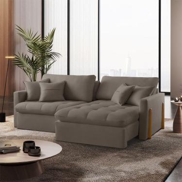 Imagem de Sofa Cama Lisboa Retratil e Reclinavel 200cm Braco 10cm Meu Sofa Online
