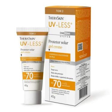 Imagem de Protetor Solar Facial Theraskin UV-Less FPS 70 Gel Creme Tom 2 40g  Al